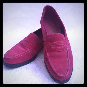 ⚅Sam & Libby Pink Suede Leather Penny